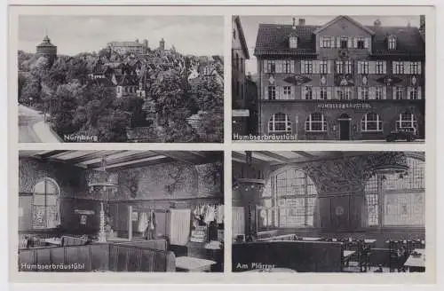 901079 Mehrbild Ak Nürnberg Humbser Bräustübl Rothenburger Strasse 17 um 1920