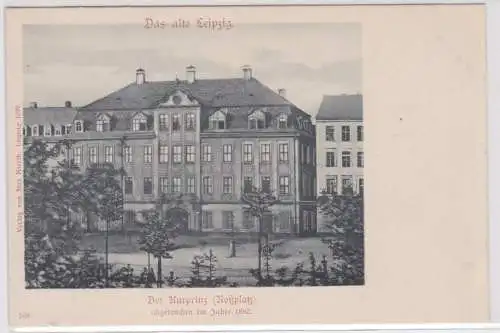 1844 Ak Das alte Leipzig - Der Kurprinz am Roßplatz um 1900