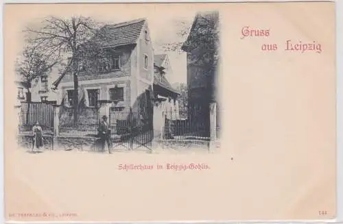 19903 Ak Gruss aus Leipzig - Schillerhaus in Leipzig-Gohlis um 1900