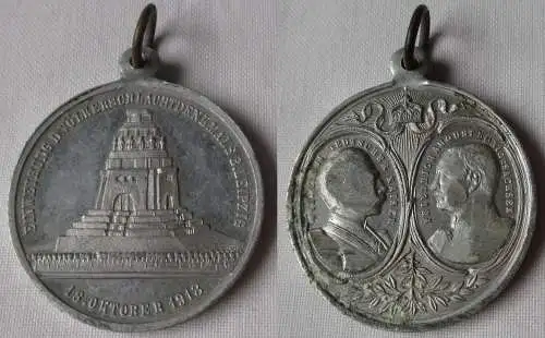 Rare Aluminium Medaille Leipzig Einweihung Völkerschlachtdenkmal 1913 (161645)