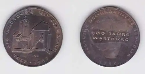 DDR Silber Medaille 900 Jahre Wartburg Eisenach 1067-1967 (160962)