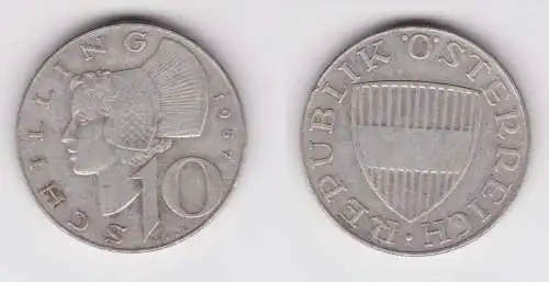 10 Schilling Silber Münze Österreich 1957 (161712)