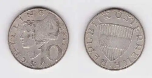 10 Schilling Silber Münze Österreich 1958 (160958)