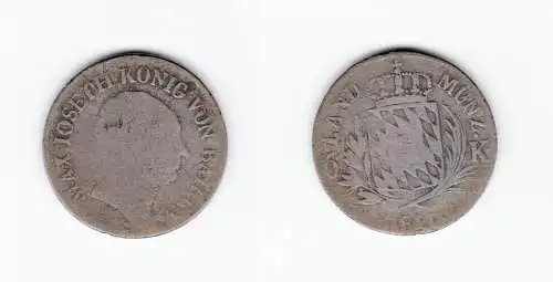 6 Kreuzer Silber Münze Bayern 1811 (129376)
