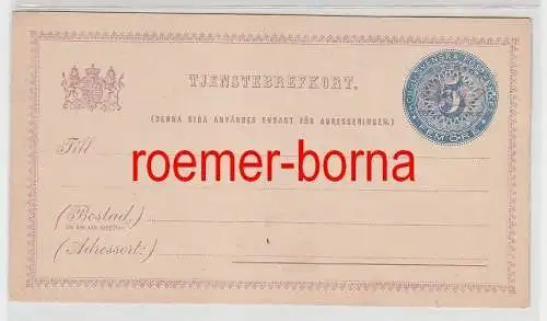 57258 seltene Ganzsachen Postkarte Schweden 5 Öre vor 1900