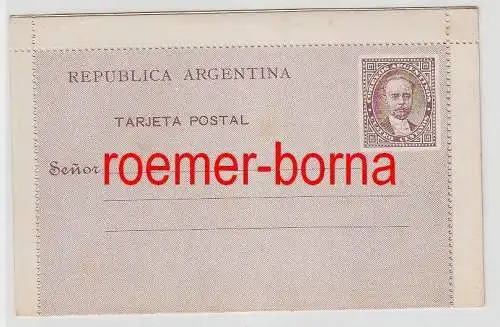 74852 seltene Ganzsachen Postkarte Argentinien 4 Centavos um 1900