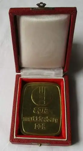 DDR Medaille Ehrenplakette agra Markkleeberg DDR in Gold (118587)