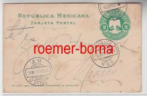 76074 alte Ganzsachen Karte Mexiko 2 Centavos grün 1906