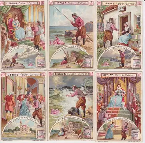 Liebigbilder Serie Nr. 639 Der Fischer und seine Frau Jahrgang 1905 (5/128590)