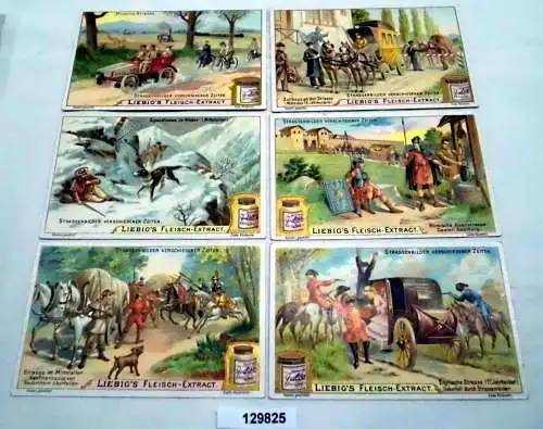 Liebigbilder Serie Nr. 610 Strassenbilder verschiedener Zeiten 1904 (5/129825)