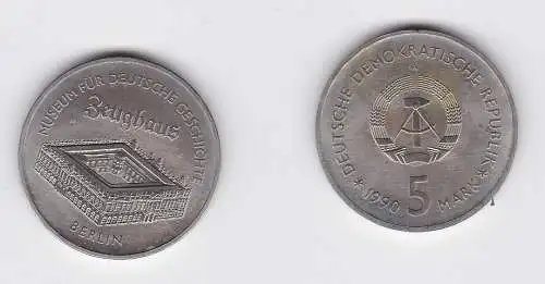 DDR Gedenk Münze 5 Mark Berlin Zeughaus 1990 Stempelglanz (128514)