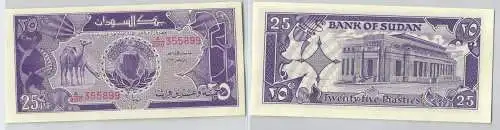 25 Piastres Banknote Sudan 1987 bankfrisch UNC (129493)