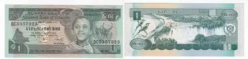 1 Birr Banknote Äthiopien Ethiopia bankfrisch UNC (129160)