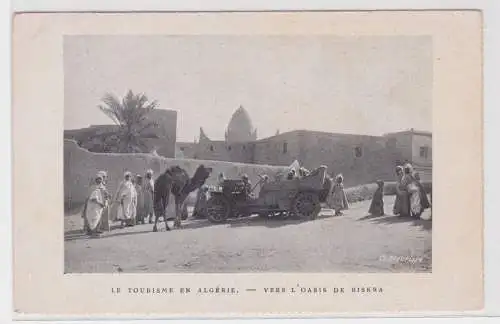 61917 Ak Tourismus in Algerien - zur Aase Biskra um 1920