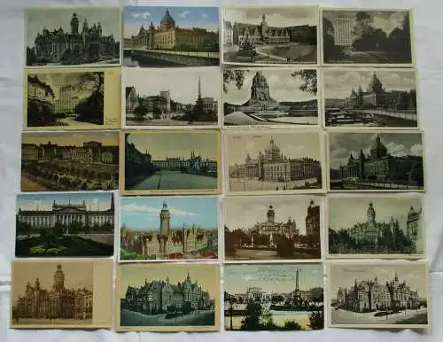 Sammlung mit 119 Ansichtskarten Leipzig vor 1940 (106303)