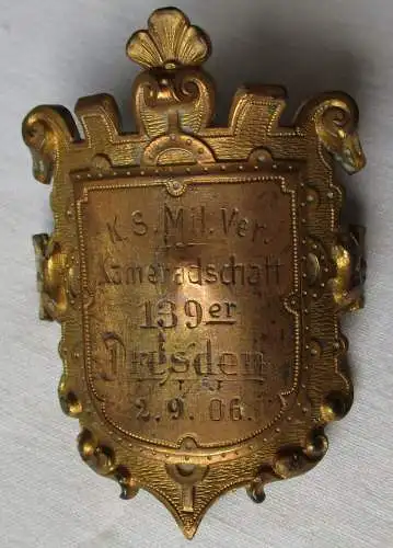 Rarer Fahnen oder Stocknagel K.S.M.V. Kameradschaft 139er Dresden 1906 (114370)