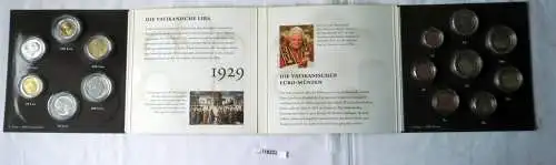 KMS Kursmünzsatz Vatikan 2010 in Stempelglanz + Lire Satz in OVP (118232)