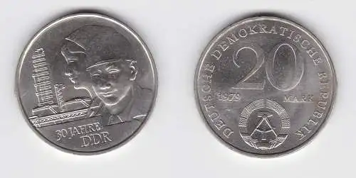 DDR Gedenk Münze 20 Mark 30.Jahrestag der DDR 1979 (148431)