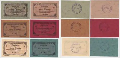 6 Banknoten Notgeld Klostergutsverwaltung Ettal 31.12.1917 (138067)
