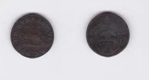 6 Pfennig Silber Münze Braunschweig Wolfenbüttel 1695 (127346)