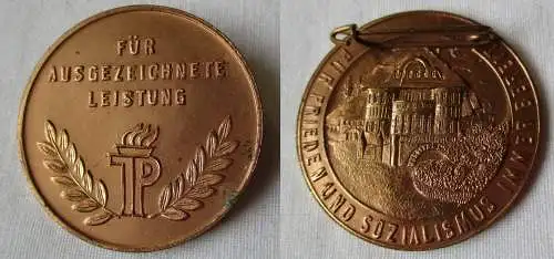 DDR Medaille Haus der Jungen Pioniere Philipp Müller Marienberg Bronze (135928)