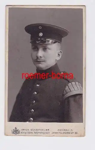 81915 Kabinett Foto Zwickau Soldat Infanterie Regiment 133