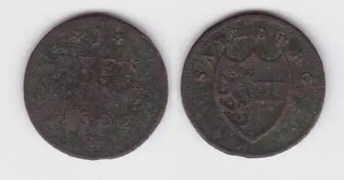 1 Pfennig Kupfer Münze Österreich Salzburg 1802 ss (143246)