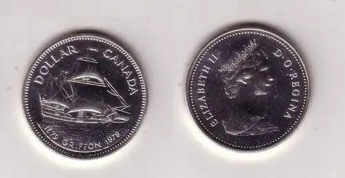 1 Dollar Silber Münze Kanada Handelschiff "Griffon" 1979 (108735)