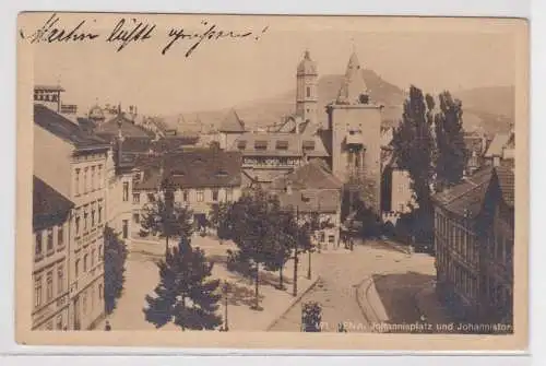18369 AK Jena - Johannisplatz und Johannistor, Straßenansicht 1911