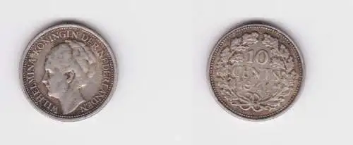 10 Cent Silber Münze Niederlande 1941 ss (106278)
