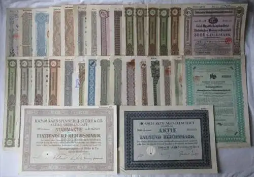 Konvolut 32 Wertpapiere Pfandbriefe Schuldverschreibungen um 1930 (153418)