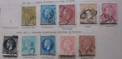 Umfangreiche Briefmarkensammlung Rumänien ab 1872 - 1971 (119138)