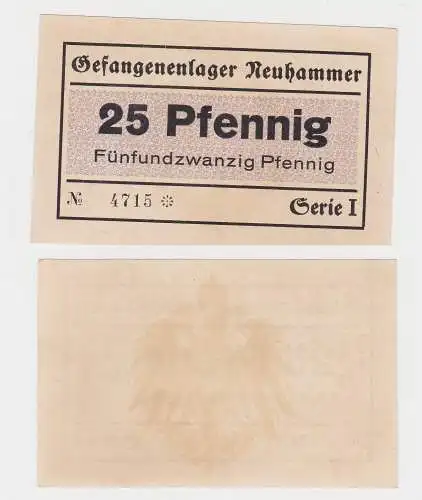 25 Pfennig Banknote Gefangenenlager Neuhammer ohne Datum (130252)