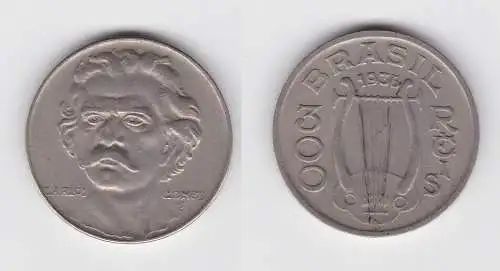 300 Reis Kupfer Nickel Münze Brasilien 1936 Carlos Gomes (137324)