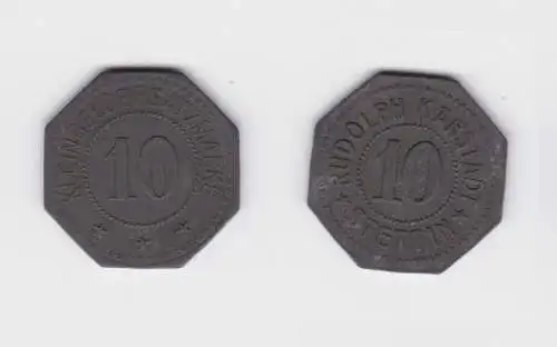 10 Pfennig Zink Notgeld Münzen Stettin Rudolph Karstadt ohne Jahr (139920)