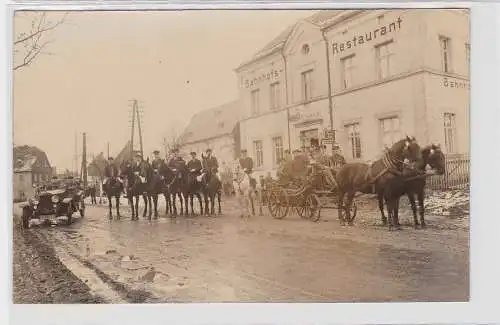 92657 Foto Ak Pfaffenhein im Erzgebirge Bahnhofsrestaurant 1928