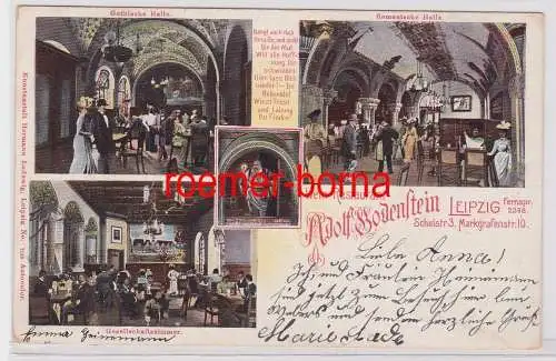 88113 Mehrbild Ak Leipzig Weinrestaurant Adolf Bodenstein 1902