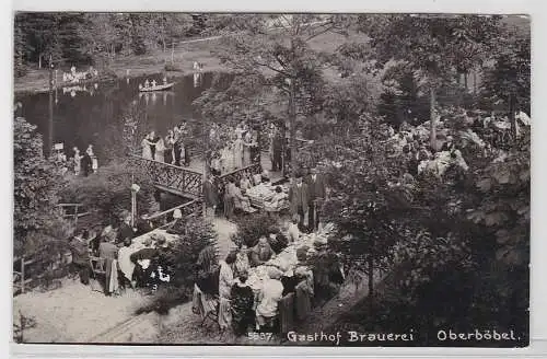 89019 Foto Ak Oberböbel Gasthof Brauerei um 1930