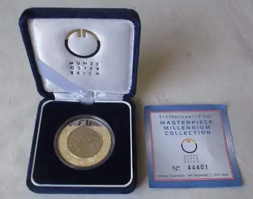 100 Schilling Silber Münze Österreich 2000 PP Proof COMMUNICATIONS (125044)