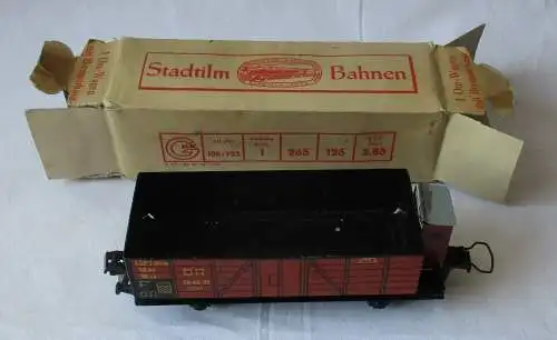 Modelleisenbahn Stadtilm vorm. Liebmann Spur S Wagen m. Bremserhaus OVP (151204)