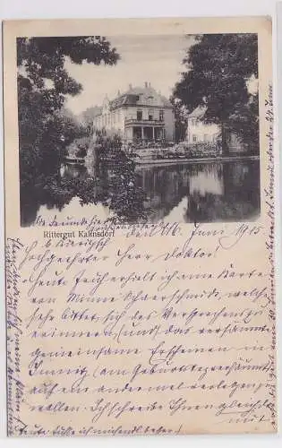 68391 AK Rittergut Kahnsdorf - Stadtvilla vor Teich 1913