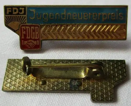 DDR Abzeichen Jugendneuererpreis des Zentralrats FDJ + Vorstand FDGB (142136)