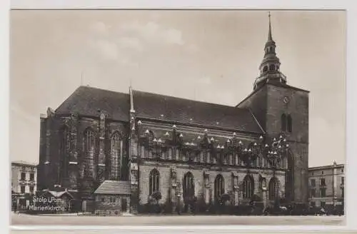 39834 Ak Stolp in Pommern Marienkirche um 1930