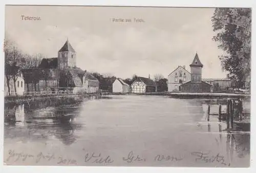 72822 Ak Teterow Partie am Teich 1917