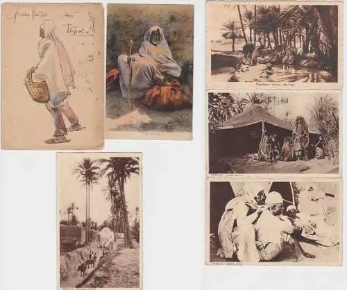 97150/6 Ak des Maler Robert Kluge Borna von seiner Libyen Reise 1927