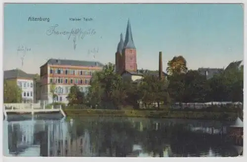 97599 AK Altenburg - Kleiner Teich, Teichpartie mit den Roten Spitzen 1915