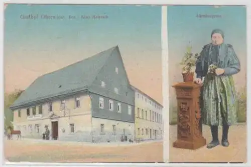 42954 Ak Gasthof Oberwiera, Bes. Arno Heitzsch, Altenburgerin um 1910
