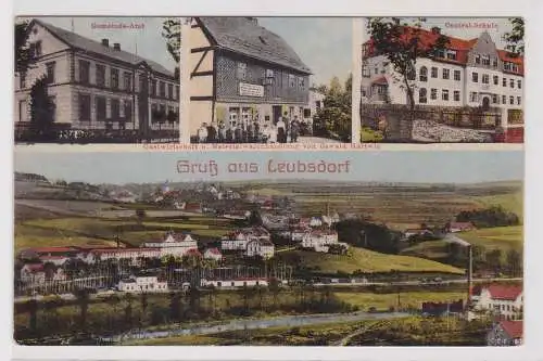 27404 Mehrbild Ak Gruß aus Leubsdorf Gastwirtschaft usw. 1918