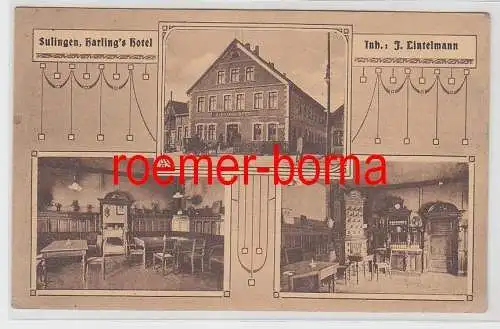 77900 Mehrbild Ak Sulingen Harling´s Hotel Inh.J.Lintelmann um 1920