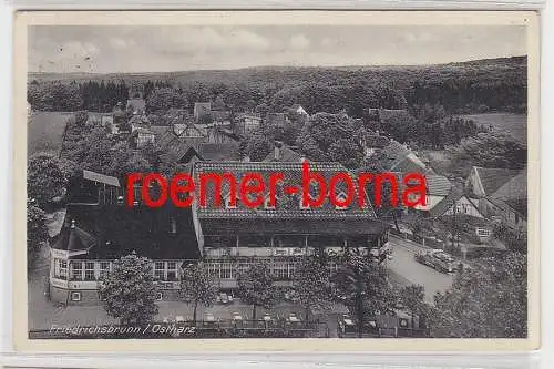 77880 Ak Friedrichsbrunn (Harz) Jungs Hotel und Totalansicht 1939